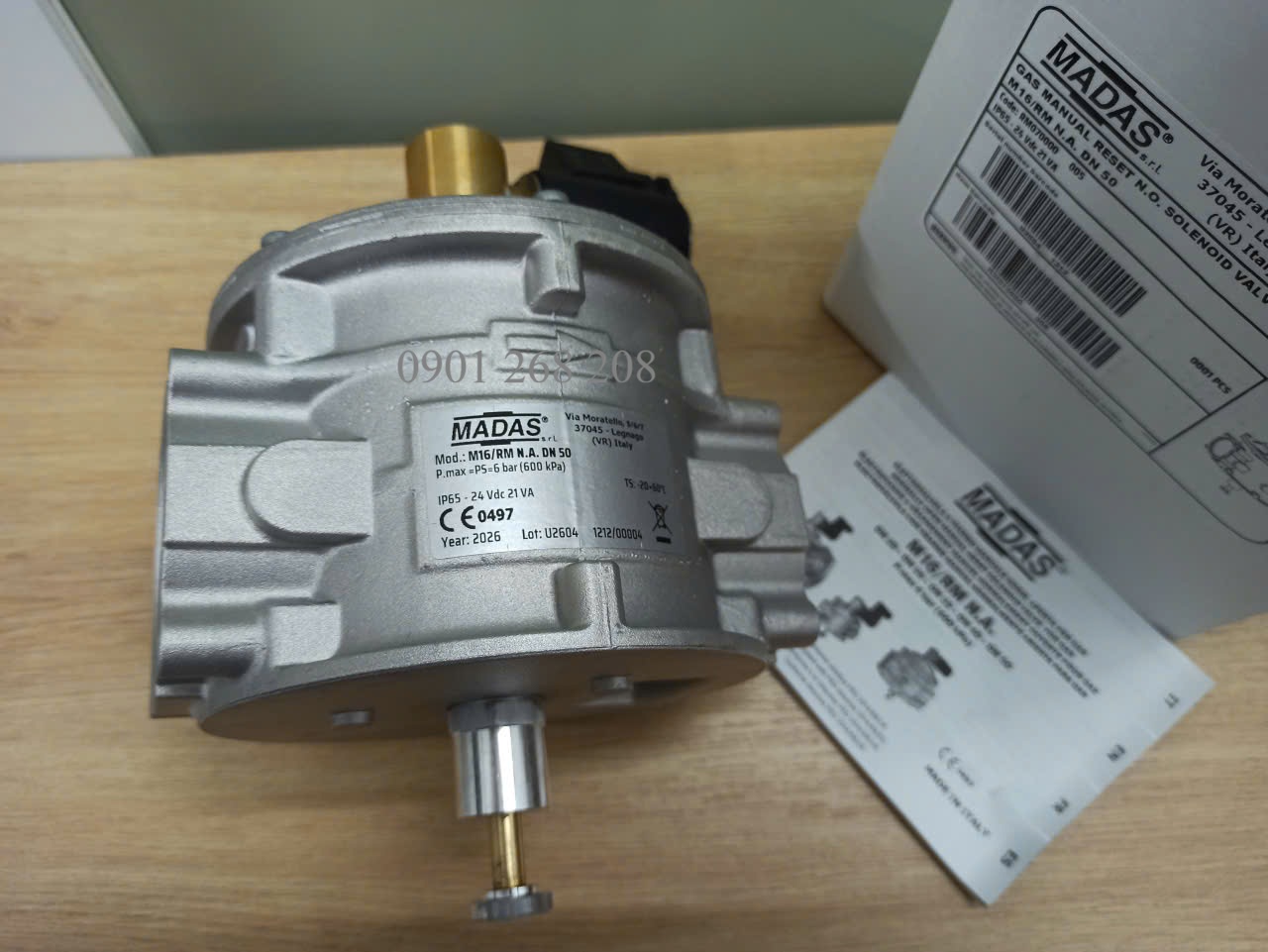 van dien tu reset bang tay DN50 24VDC Madas M16/RM NA DN50 24VDC